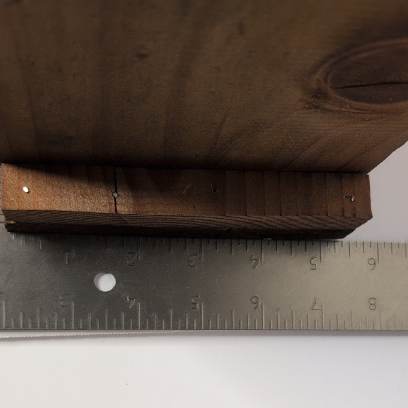 Rustic Wooden Handmade Bird Feeder Blue View - Picture 7 of 16